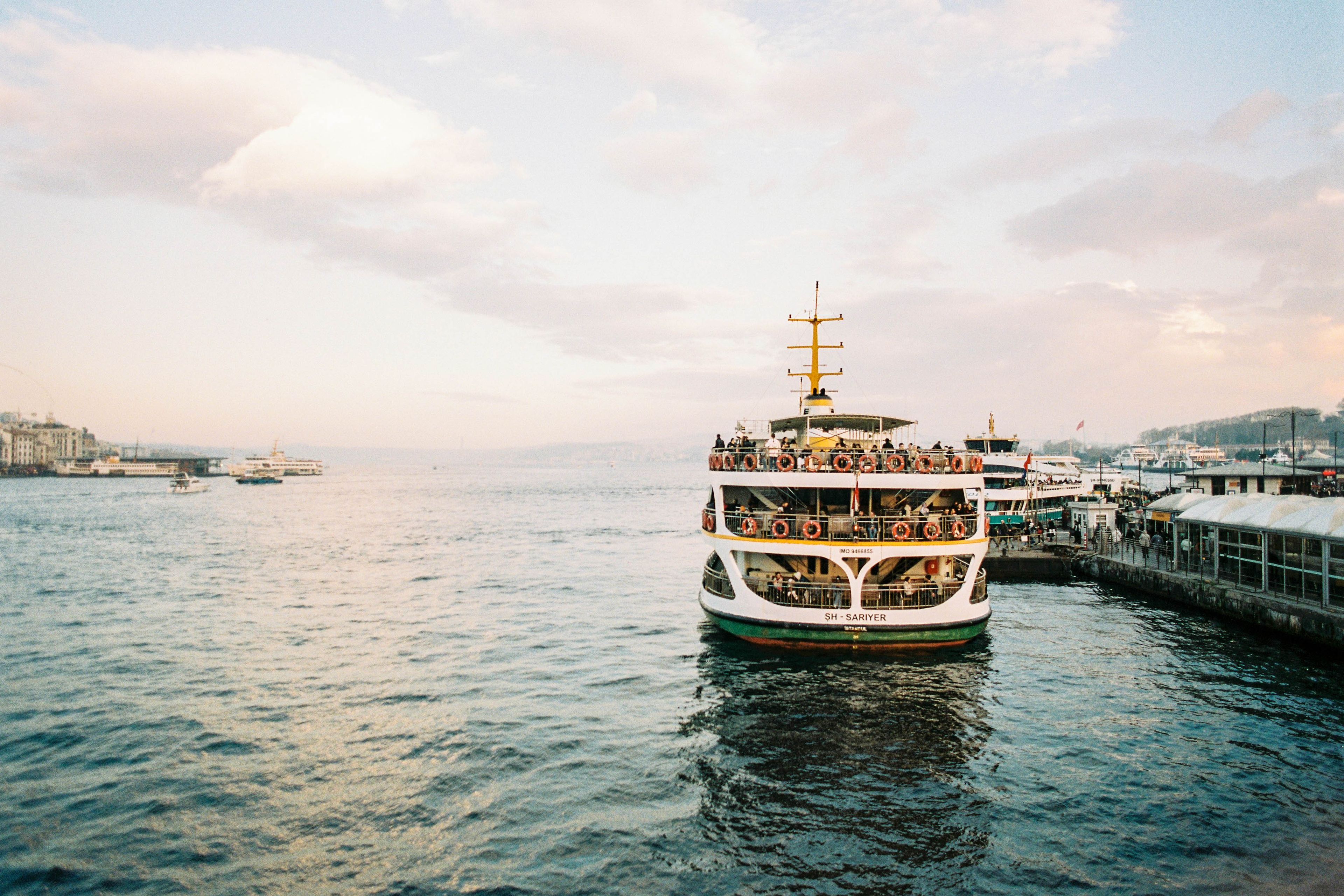 Ferry in Eminönü, ready to leave